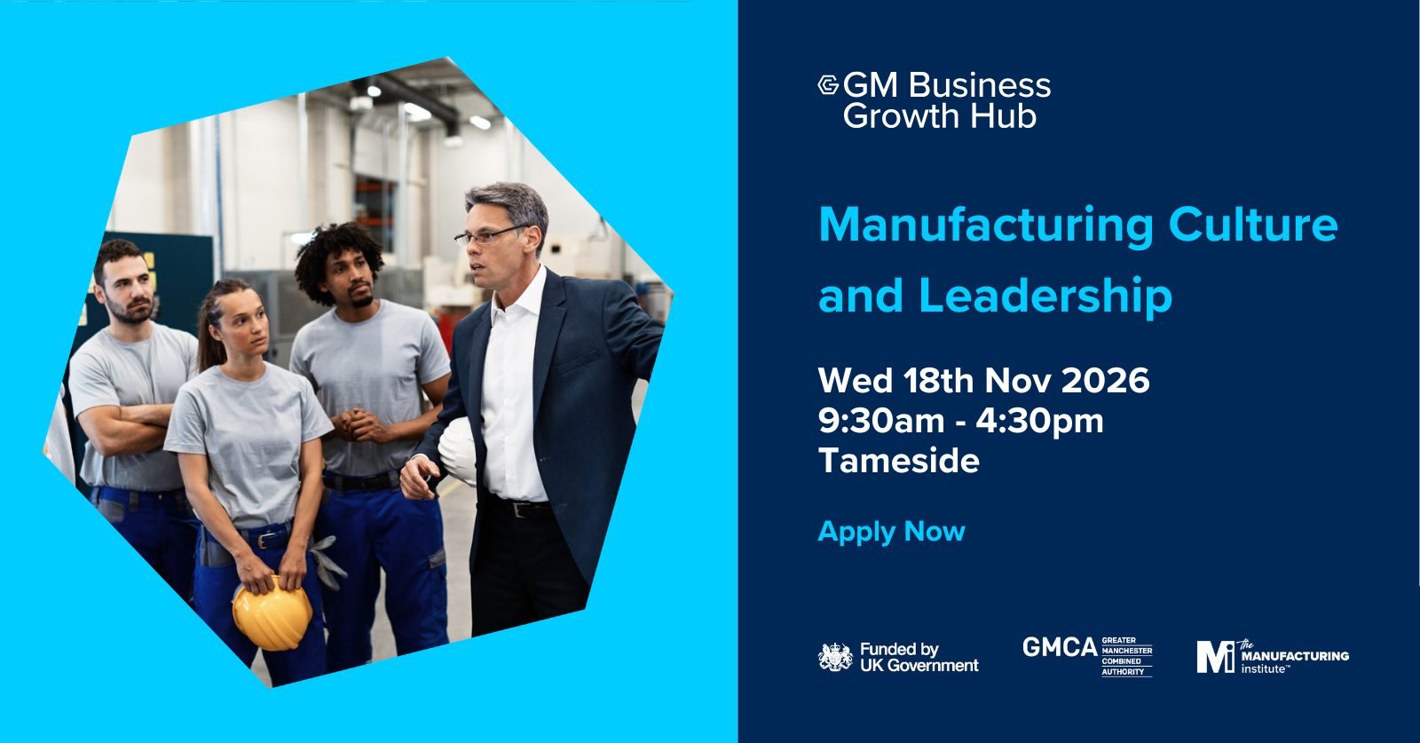 Manufacturing Culture & Leadership Workshop 18 Nov 2026