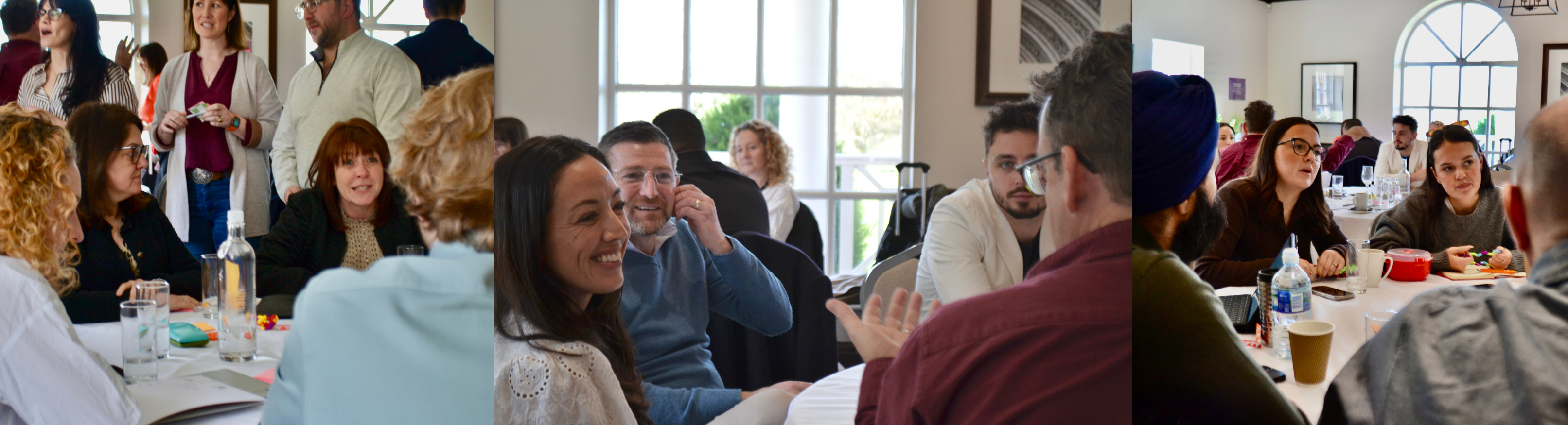 group of business founders networking