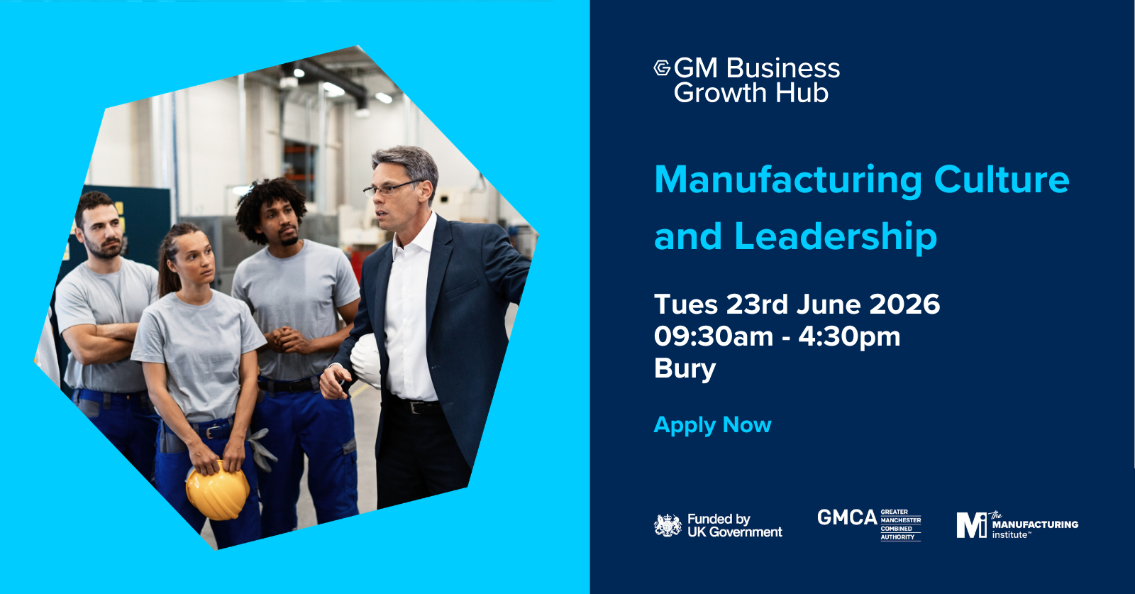 Manufacturing Culture & Leadership Workshop 23 June