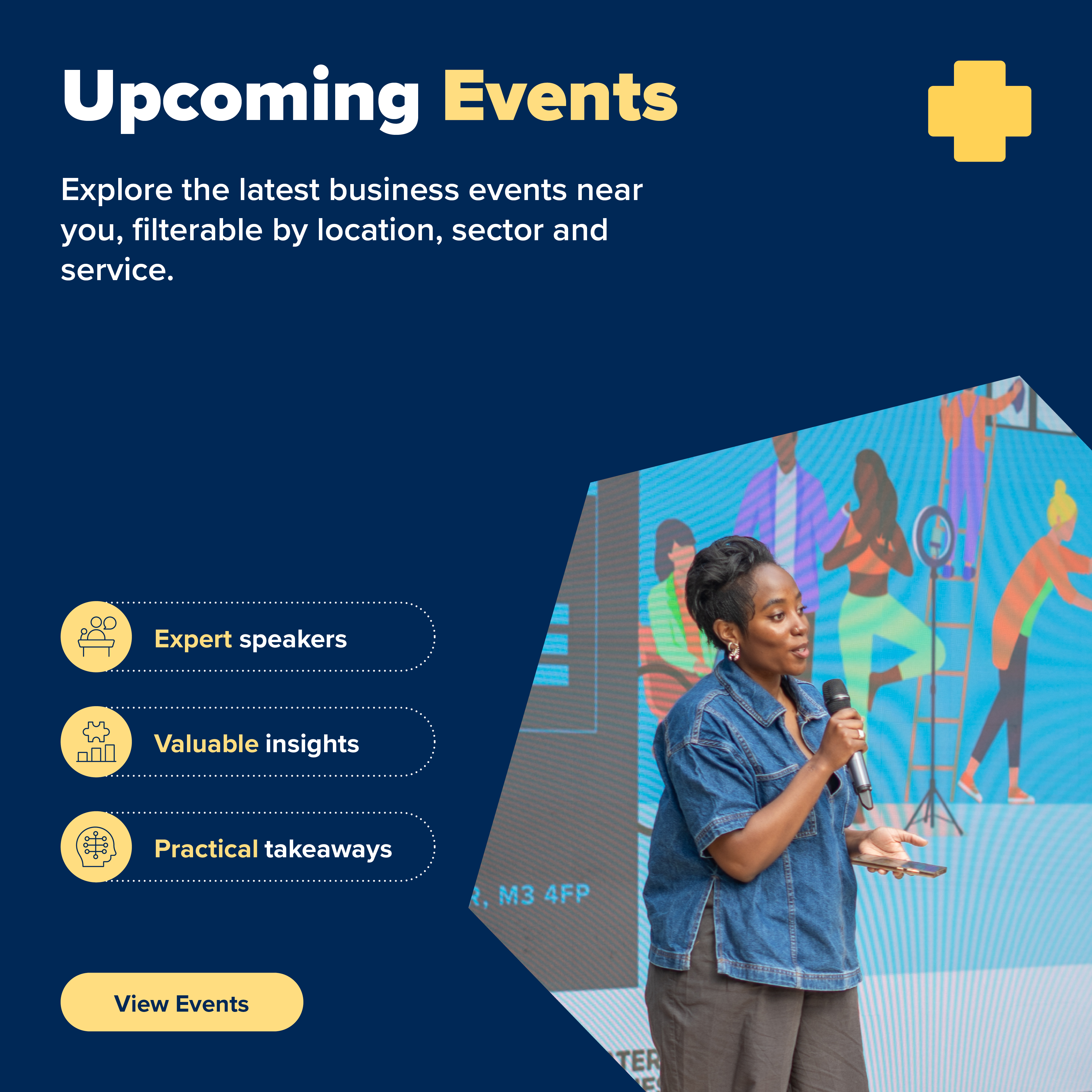 Explore the latest business events near you – all filterable by location, sector or service.